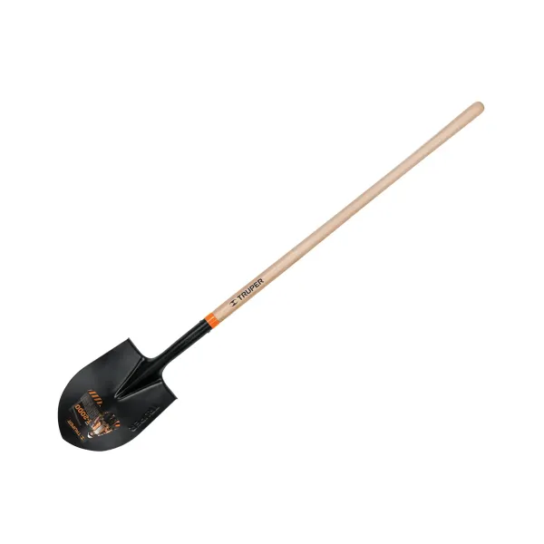 Pala Redonda Profesional, Largo 144 Cm Y Ancho 23 Cm Truper (PCO-2L - 10604)