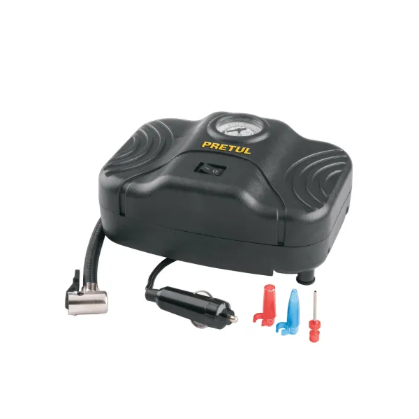 Compresor Auto Portatil 12v 150psi 78 W Pretul Multiusos (COMP-12P - 21689)