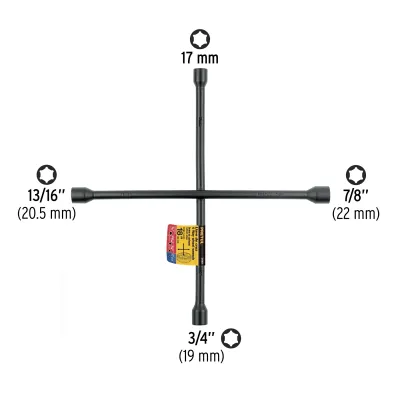Llave Cruz Cruceta 45cm Pretul Boca 3/4' 13/16' 7/8' 17mm