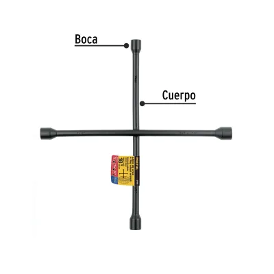 Llave Cruz Cruceta 45cm Pretul Boca 3/4' 13/16' 7/8' 17mm