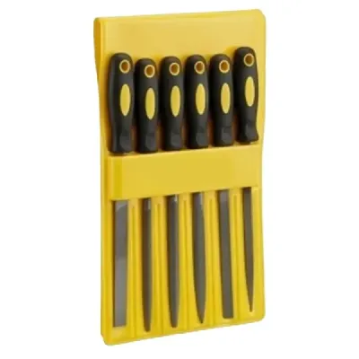 Set Limas Junior Mango Plástico 6pcs Acero Uyustools 3x140