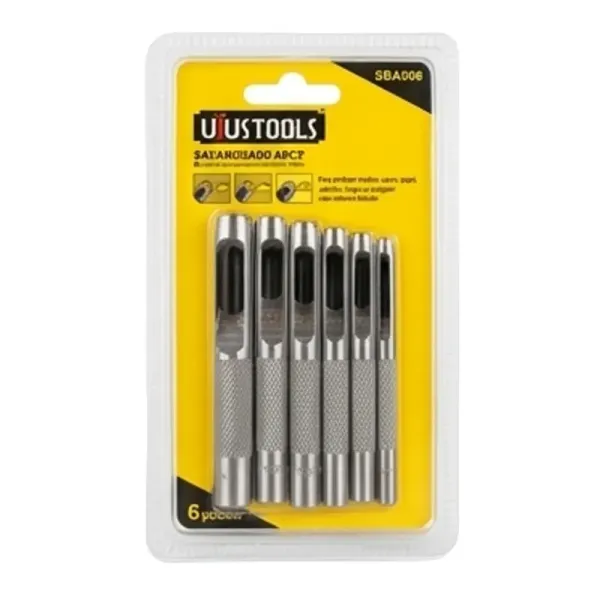 Sacabocado Acero Carbono 6pcs 1/8' - 5/16' Uyustools Hcr (SBA006)