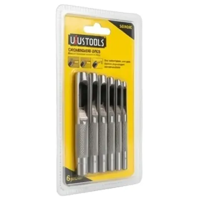 Sacabocado Acero Carbono 6pcs 1/8' - 5/16' Uyustools Hcr