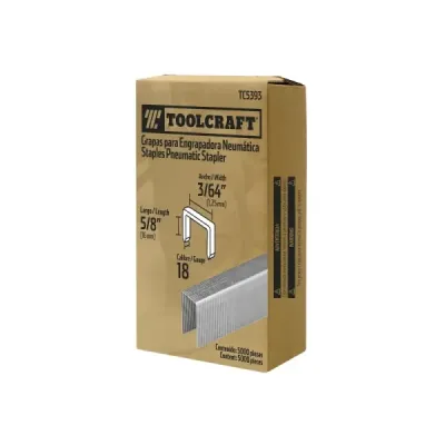 5.000 Grapas 5/8' Calibre 18 Toolcraft Clavadora Neumática