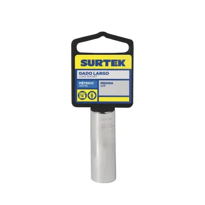 Copa Larga De 14 Mm X 2' 6 Puntas Surtek Cuadro De 1/4'