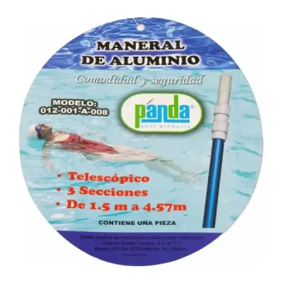Mango Telescópico Piscina 1.5m-4.57m Panda Pool Multiusos