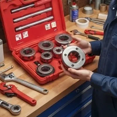 Juego Tarrajas Urrea 1/2' A 2' Npt Industrial 9 Piezas