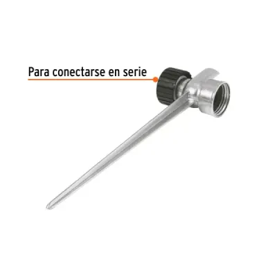 Estaca Metálica Aspersor 2 Vías Truper Universal Rosca 3/4'