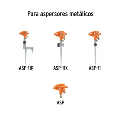 Estaca Metálica Aspersor 2 Vías Truper Universal Rosca 3/4'