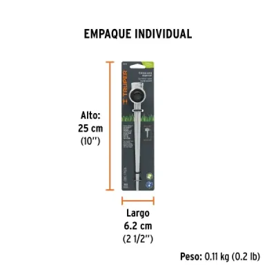 Estaca Metálica Aspersor 2 Vías Truper Universal Rosca 3/4'