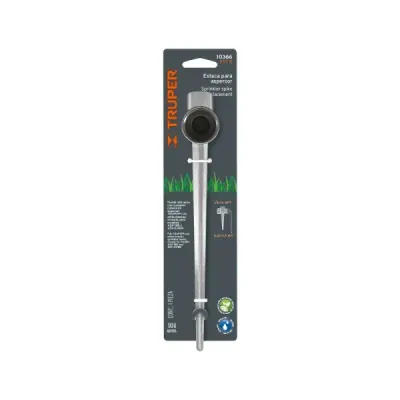 Estaca Metálica Aspersor 2 Vías Truper Universal Rosca 3/4'