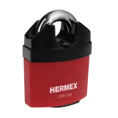 Candado Alta Seguridad 50mm Exterior Hermex Llave De Disco