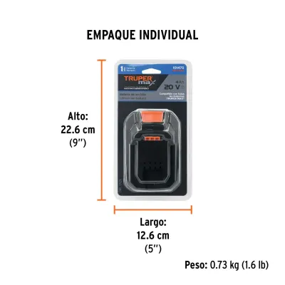 Batería Para Taladro Inalámbrico Truper Max-20r