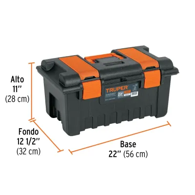 Caja De Herramientas De 32 Cm Con Charola Y Compartimientos Truper