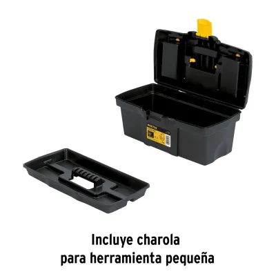 Caja De Herramientas De 41 Cm Con Compartimientos Y Charola Pretul