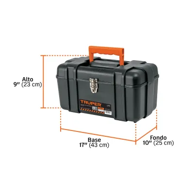 Caja De Herramientas Industrial De 43 Cm Con Charola Truper