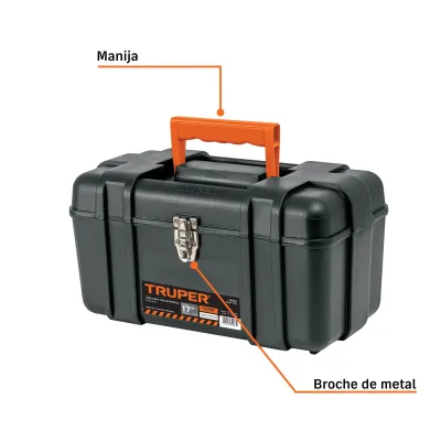 Caja De Herramientas Industrial De 43 Cm Con Charola Truper