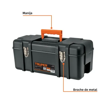 Caja De Herramientas Industrial De 58 Cm Con Charola Truper