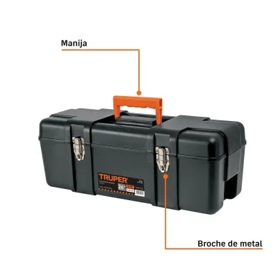Caja De Herramientas Industrial De 66 Cm Con Charola Truper