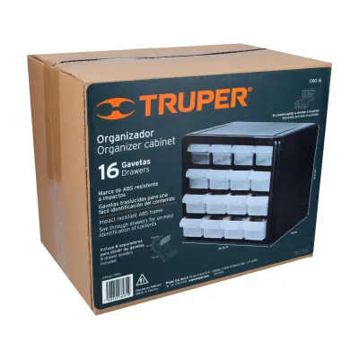 Caja Organizadora 16 Compartimientos 27x22x16cm Truper