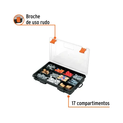 Caja Organizadora De 28 Cm Con 15 Compartimientos Truper