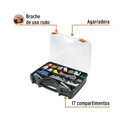 Caja Organizadora De 43 Cm Con 17 Compartimientos Truper