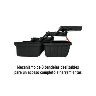 Caja Para Pesca De 41 Cm, 33 Compartimientos Y 3 Bandejas Truper