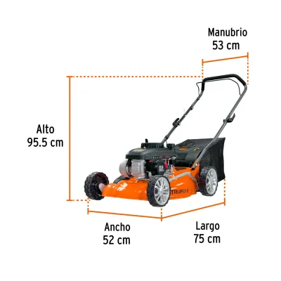 Cortacésped Podadora A Gasolina 4 Hp Con Cuchilla Ajustable Truper