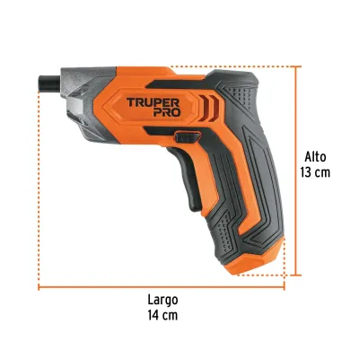 Atornillador Inalámbrico Truper Pro 3.6v + Puntas Accesorios