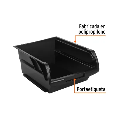 Gaveta Apilable No.5 Con Portaetiqueta, 2 Rieles Y Pestaña Truper