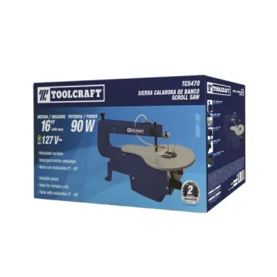 Sierra Caladora De Banco 90 W Toolcraft De 400 - 1600 Rpm