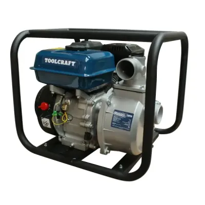 Motobomba De 3' 7 Hp Toolcraft Con Motor A Gasolina 212 Cc