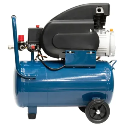 Compresor De Aire 21 L 2.4 Hp Toolcraft Pistola Y Manguera