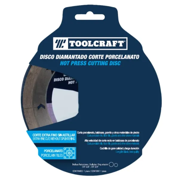 Disco Diamantado De 7' Toolcraft Corte De Porcelanato (TC5624)