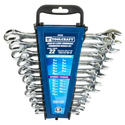 Set 22 Llaves Combinadas En Pulgadas Y Milímetros Toolcraft