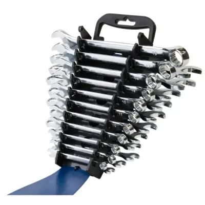 Set 22 Llaves Combinadas En Pulgadas Y Milímetros Toolcraft