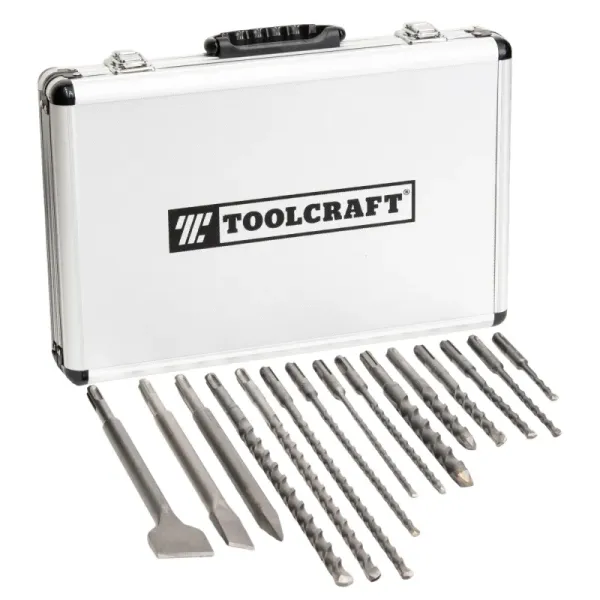Set De Cinceles Y Brocas Sds Plus Toolcraft Estuche Metálico (TC5989)