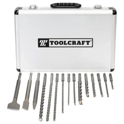 Set De Cinceles Y Brocas Sds Plus Toolcraft Estuche Metálico