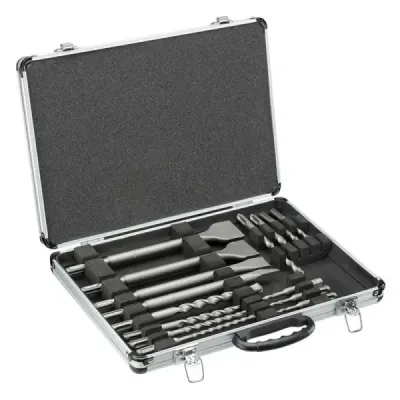 Set De Cinceles Y Brocas Sds Plus Toolcraft Estuche Metálico