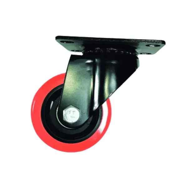Rodachina Rueda Pvc Naranja 3' Toolcraft Giratoria (TC9120)