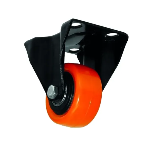 Rodachina Rueda Pvc Naranja 3' Toolcraft Fija (TC9122)