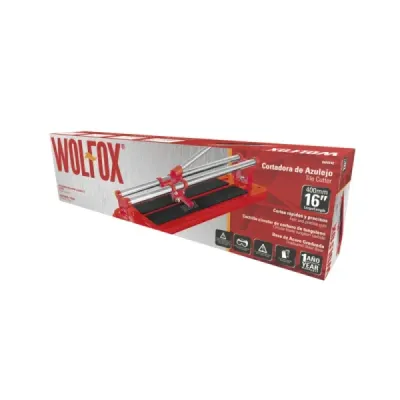 Cortador De Baldosas De 16' (40 Cm) Wolfox Con Cuchillas