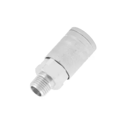 Acoplador Rápido De Acero 1/4' Macho Wolfox Para Compresor
