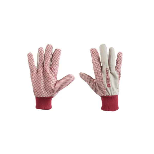 Guantes De Tela Antiderrapante Unitalla Toolcraft Jardinería (TC0623)