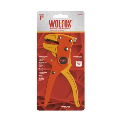 Alicate Pela Cables Automático 7' Wolfox Mangos De Vinil