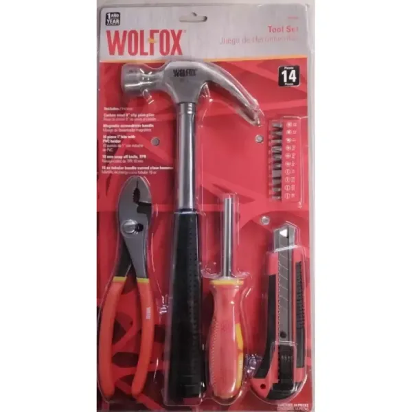 Juego De 4 Herramientas Más 10 Puntas Wolfox Con Mango Tpr (WF0660)