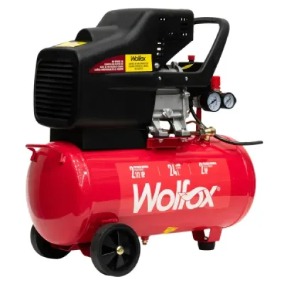 Compresor De Aire 24 L /wolfox Lubricado De 2.5 Hp