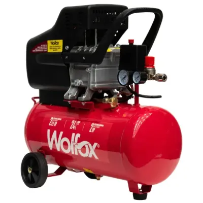 Compresor De Aire 24 L /wolfox Lubricado De 2.5 Hp