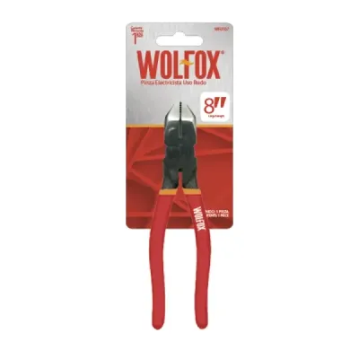 Alicate De Electricista 8' Diseño Robusto Wolfox De Vinil