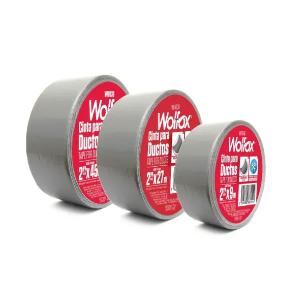 Cinta Para Ducto 27 M X 48 Mm Wolfox Gris Hot Melt (WF0838)